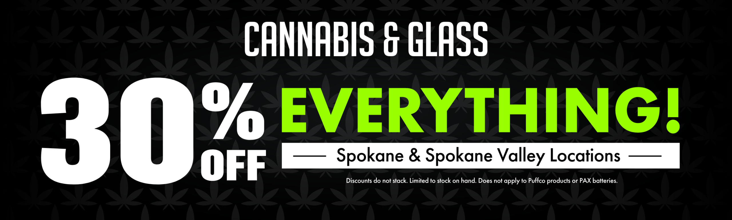 30 OFF Everything Homepage Banner