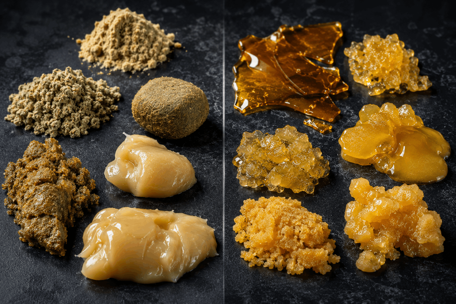 Side-by-Side Cannabis Concentrate Comparison
